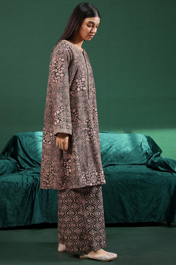 Ajrak Noir Thread play Set