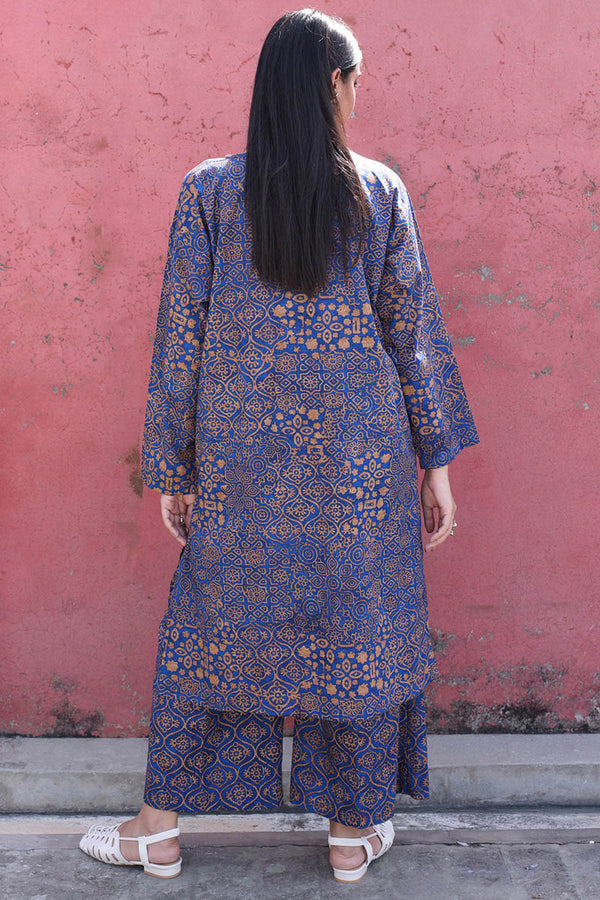 Ajrak Noir Tassel Trail Set