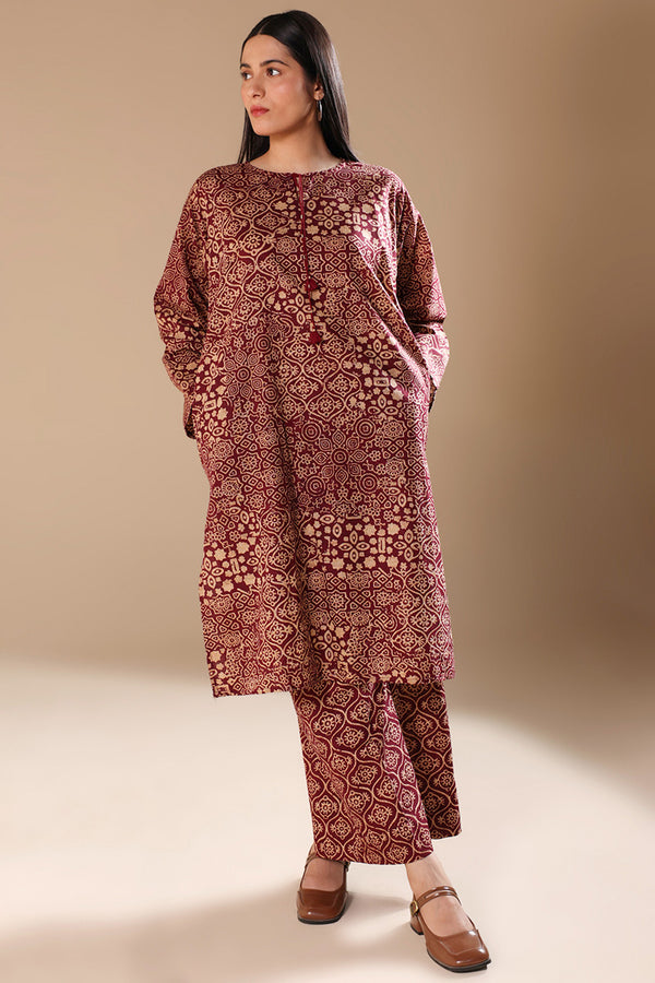 Ajrak Noir Tassel Trail Set