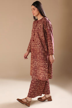 Ajrak Noir Tassel Trail Set
