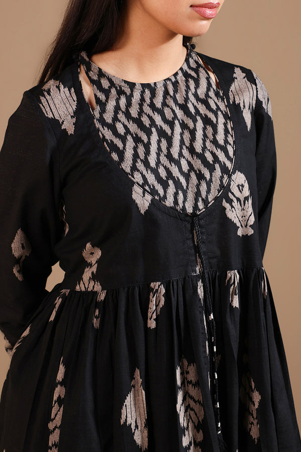 Ikat Flare Poem Dress