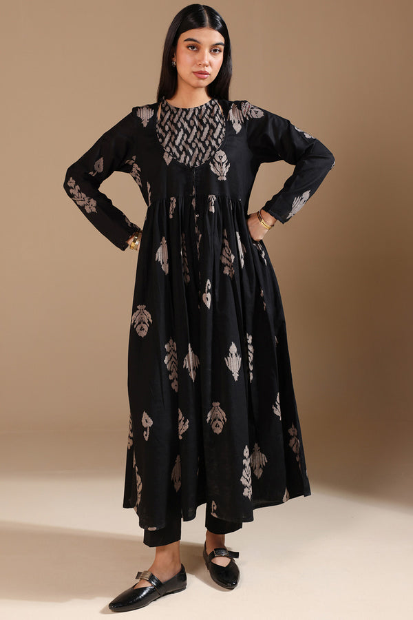 Ikat Flare Poem Dress