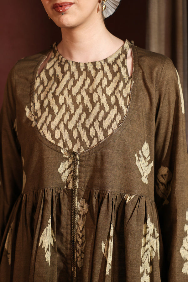 Ikat Flare Poem Dress
