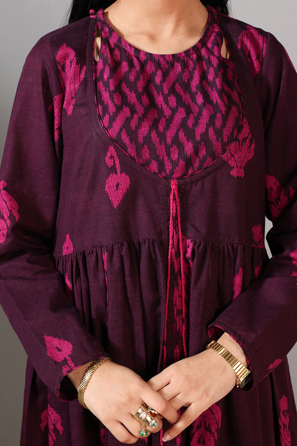 Ikat Flare Poem Dress