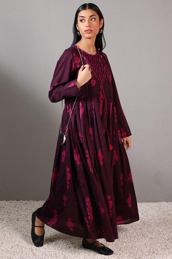 Ikat Flare Poem Dress