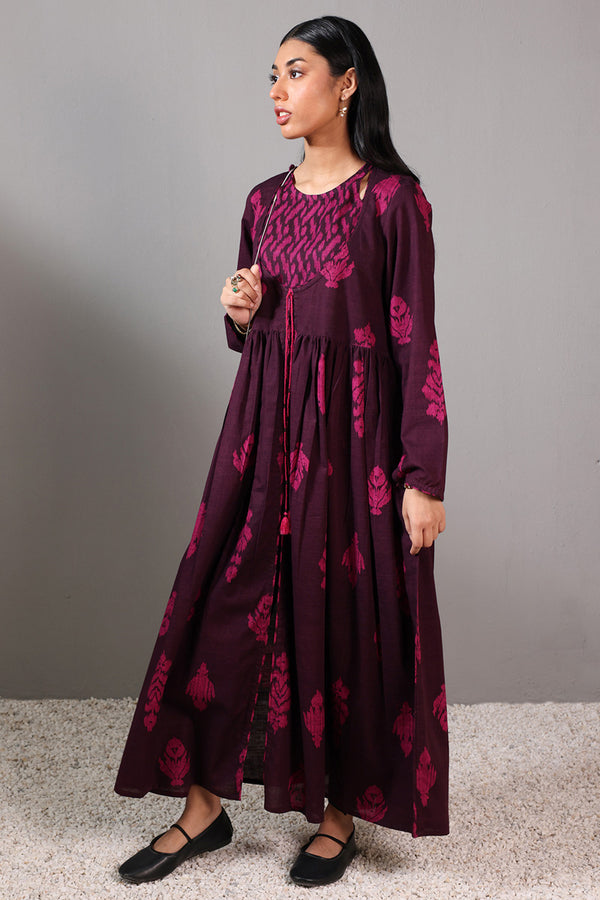 Ikat Flare Poem Dress