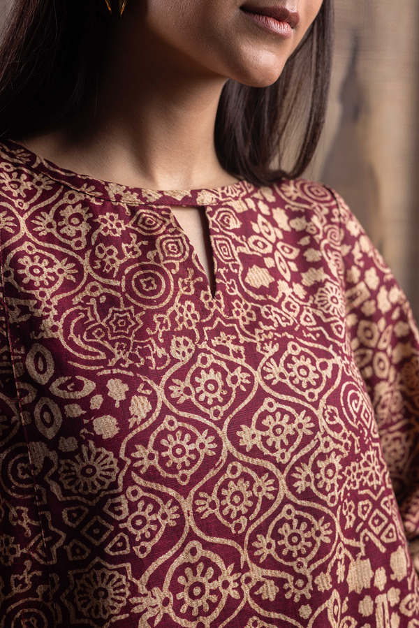 Ajrak Noir Co-Ord Set