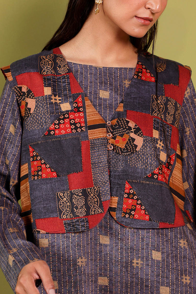 Kantha 3-Piece Koti Set