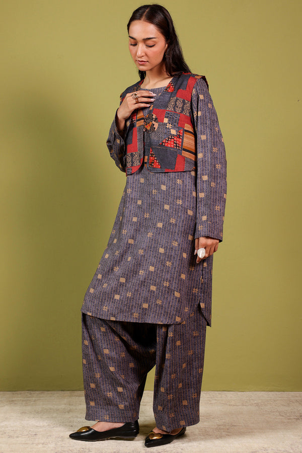 Kantha 3-Piece Koti Set