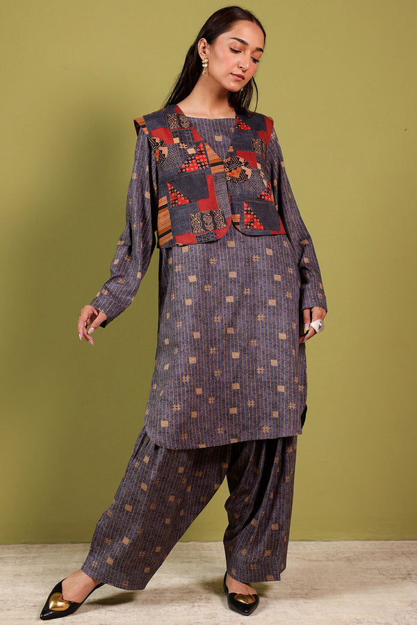 Kantha 3-Piece Koti Set