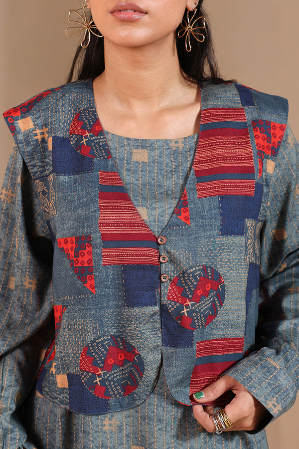 Kantha 3-Piece Koti Set