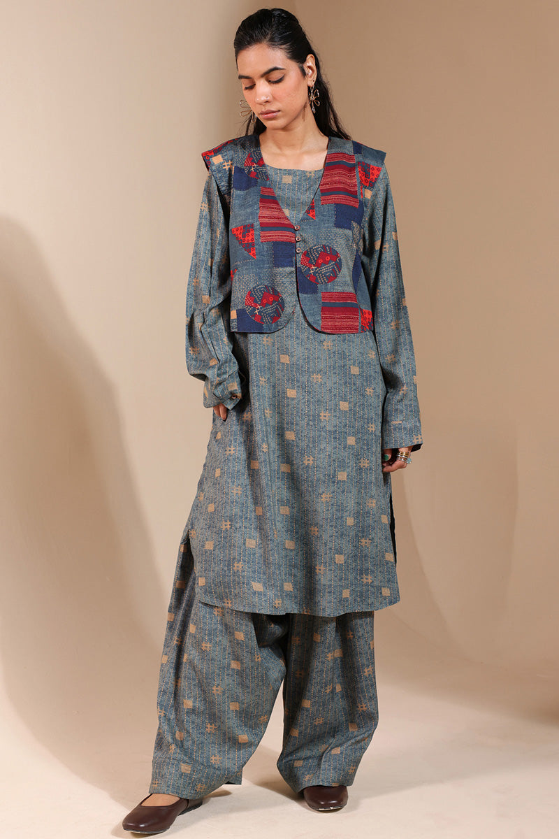 Kantha 3-Piece Koti Set