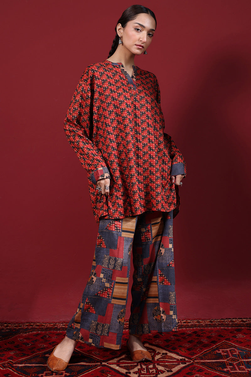 Printed Kantha Co-Ord Set