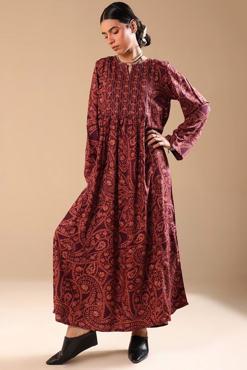 Aari Paisley Flared Dress