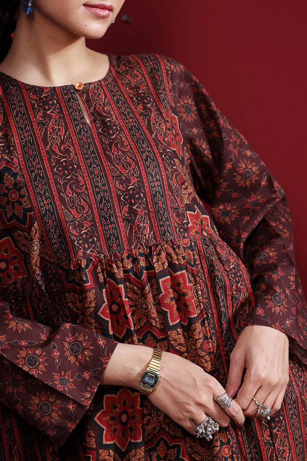 Thai Block Tiered Dress