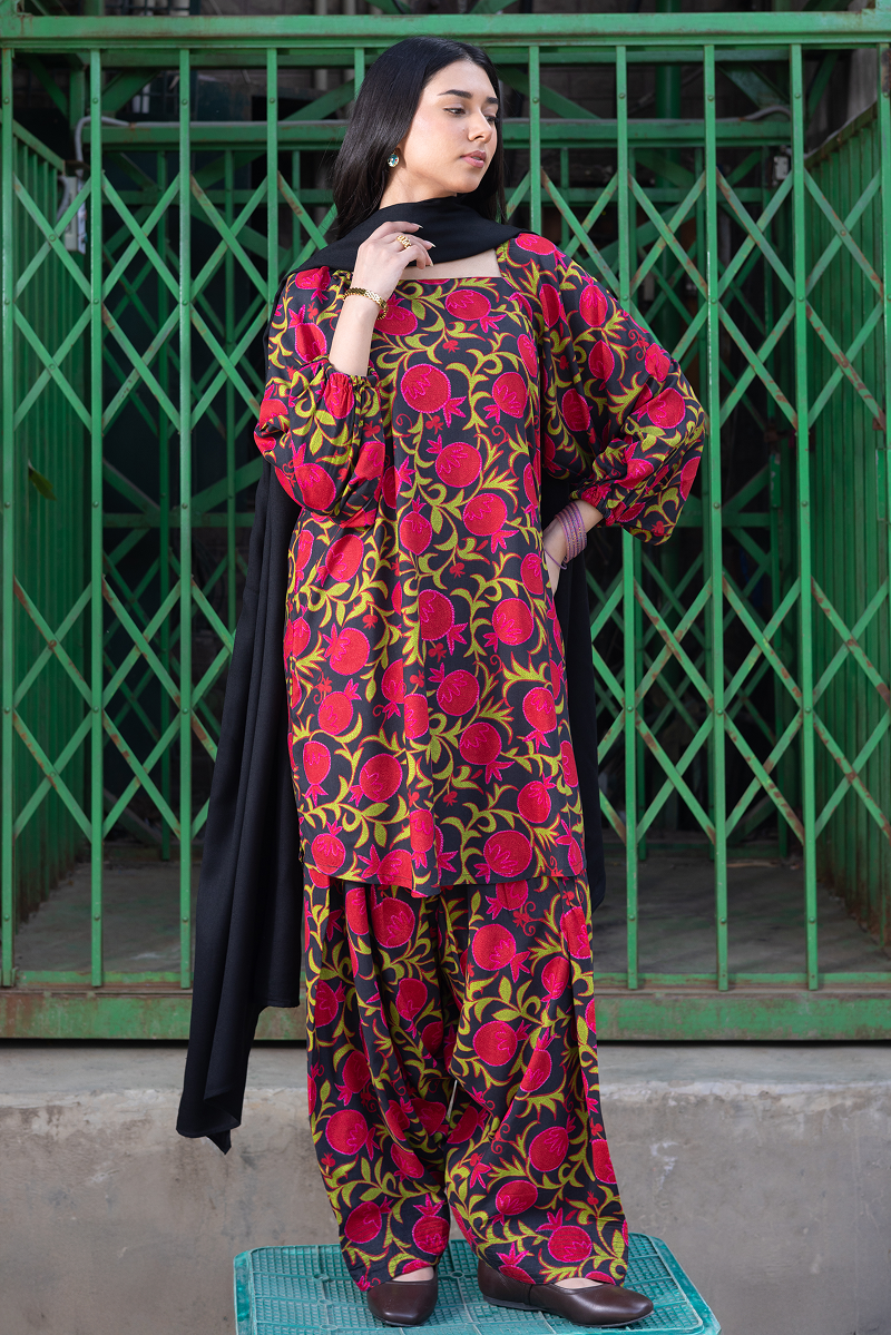 Anar Rang Suzani Set