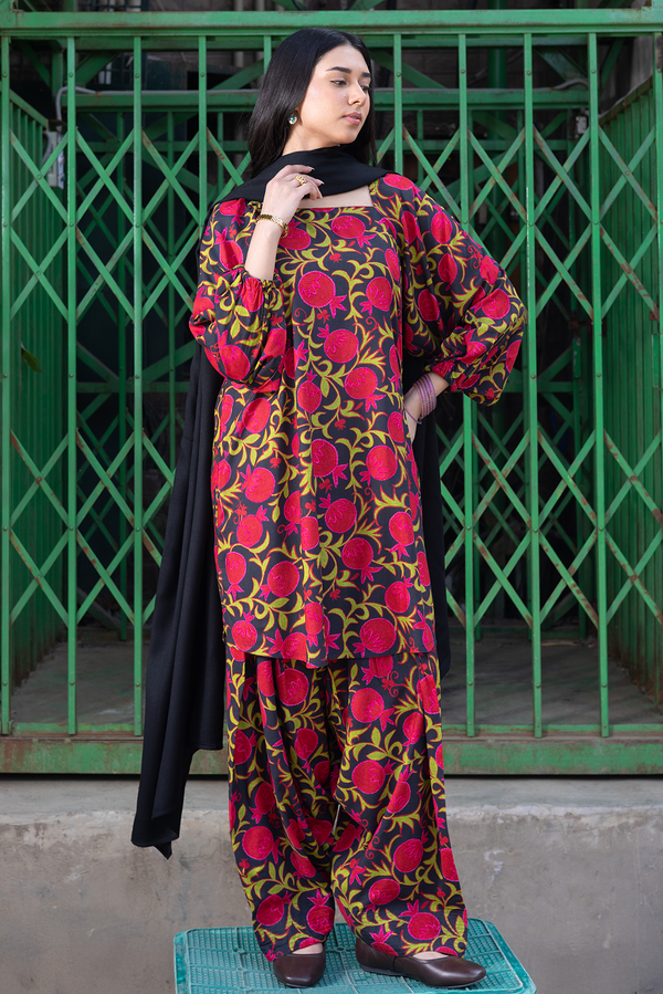 Anar Rang Suzani Set