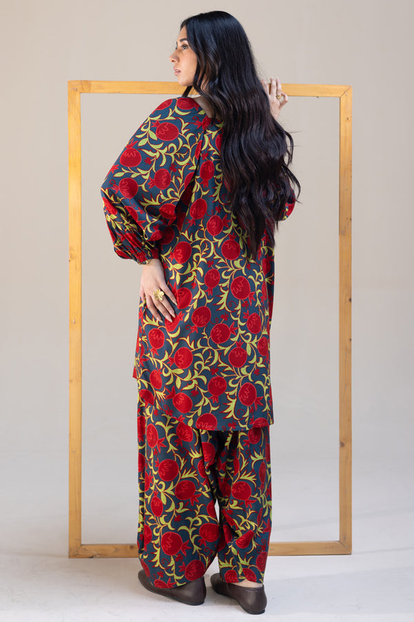 Anar Rang Suzani Set