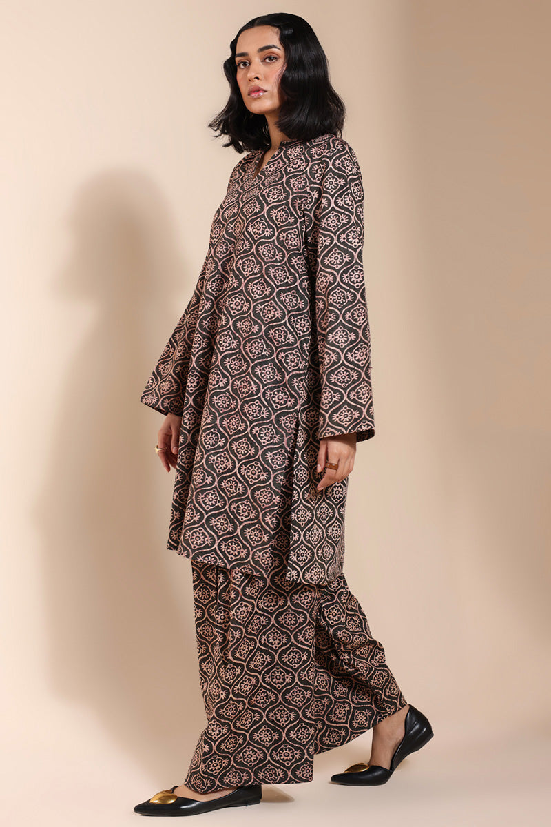 Ajrak Noir Grace Set