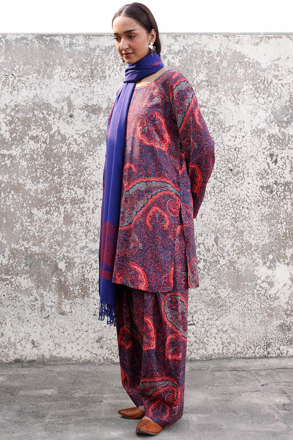 Jacquard Paisley Farshi Set