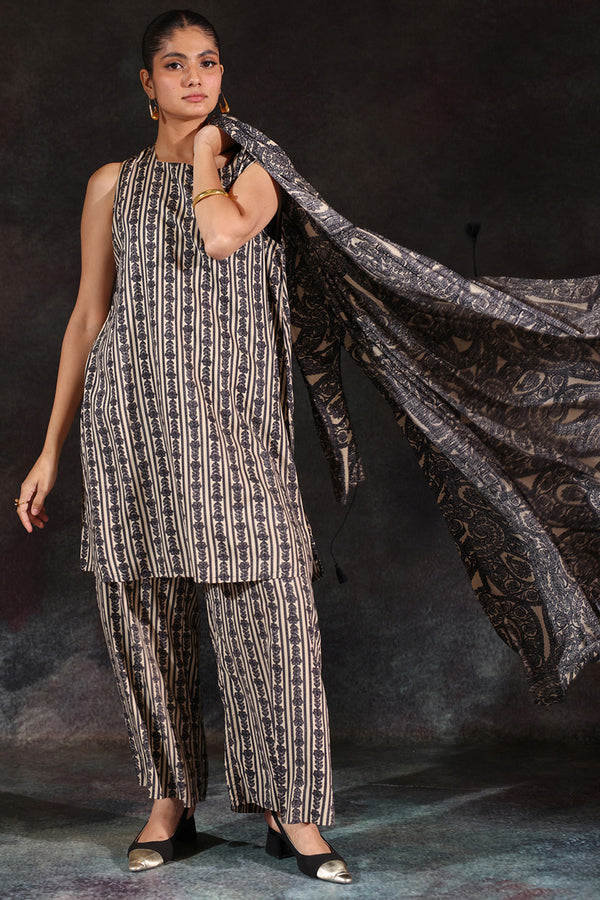 Aari Paisley 3-Piece Jama Set