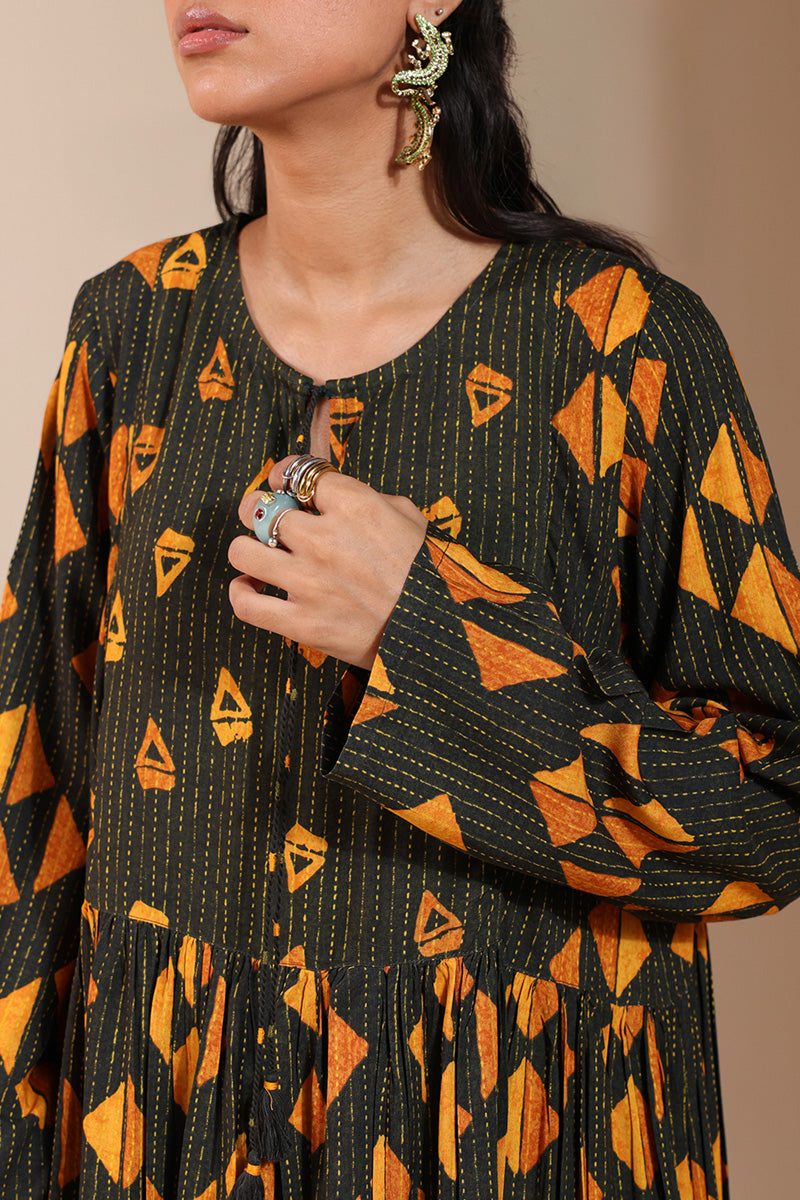 Kantha Tukri Dress