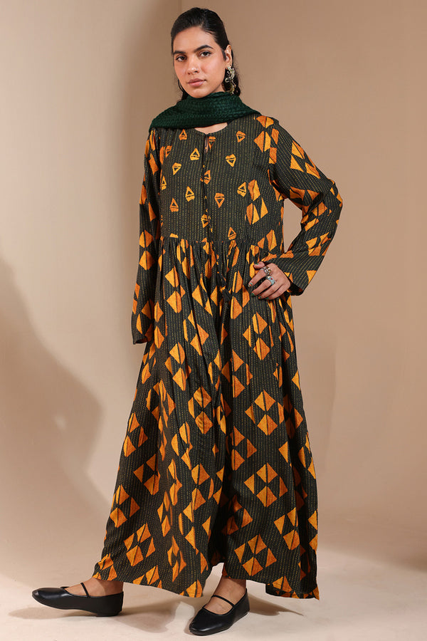 Kantha Tukri Dress