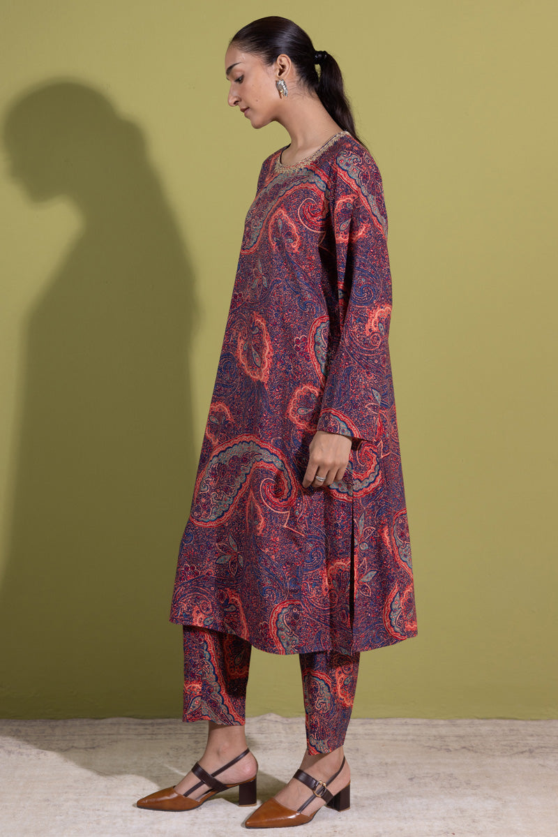 Gilded Jacquard Paisley Set
