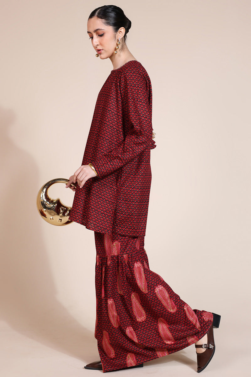 Thai Paisley Luxe Gharara Set