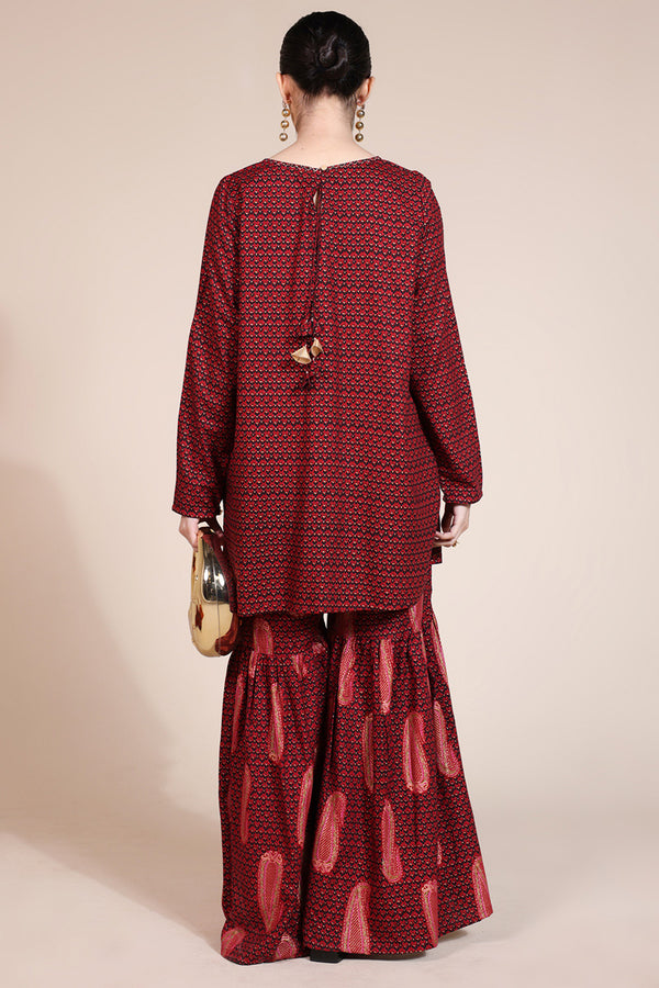 Thai Paisley Luxe Gharara Set