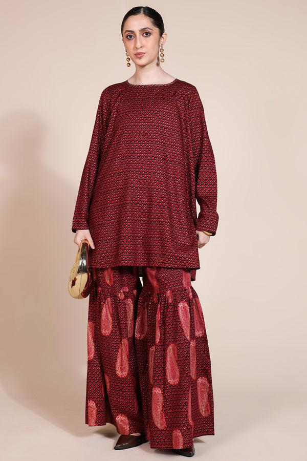 Thai Paisley Luxe Gharara Set