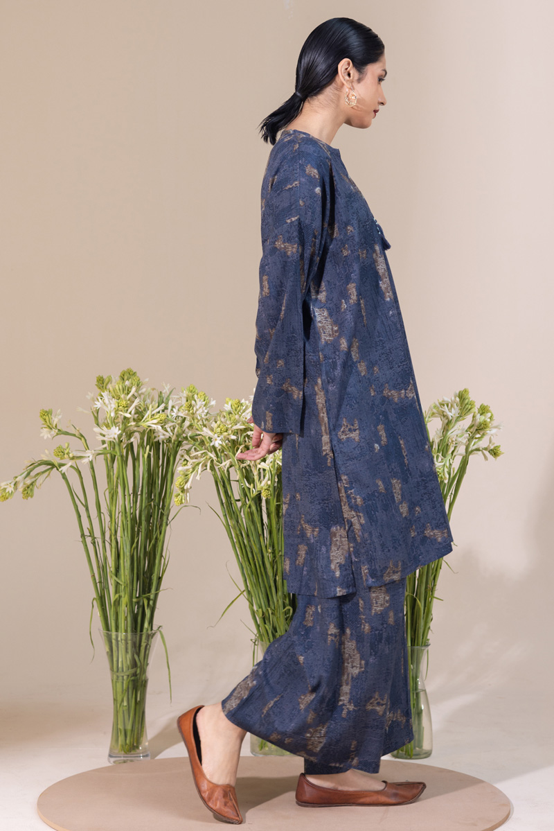 Denim Bleach Co-Ord Set