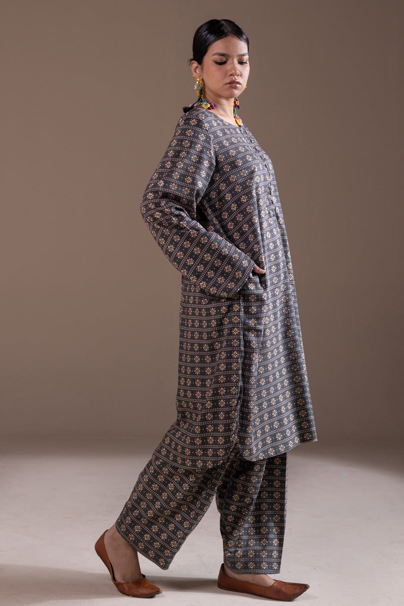 Printed Naqashi Set