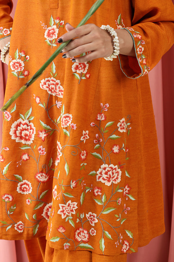 Floral Splendor Embroidered Set