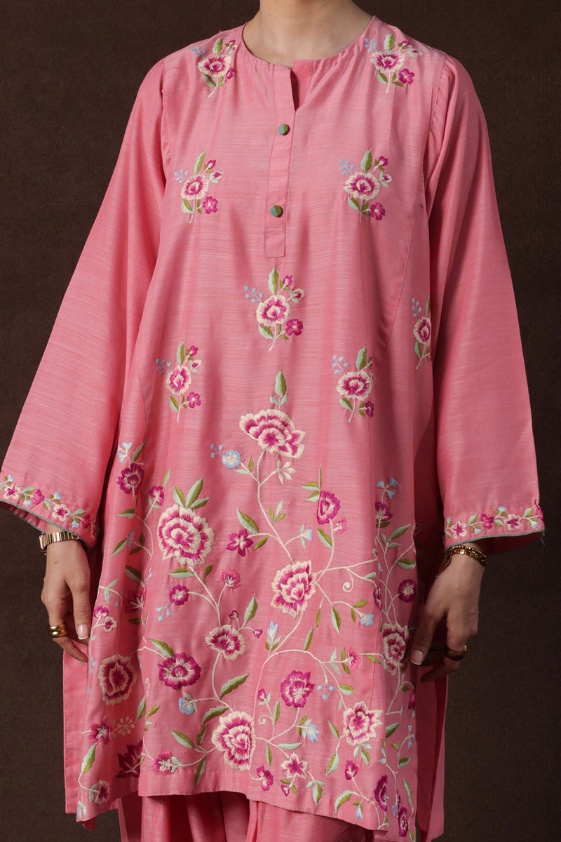 Floral Splendor Embroidered Set