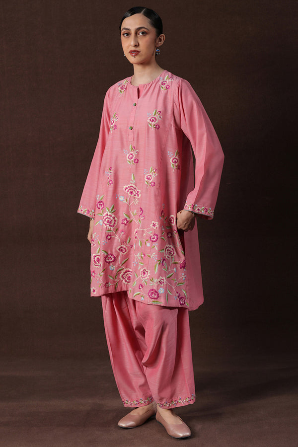 Floral Splendor Embroidered Set