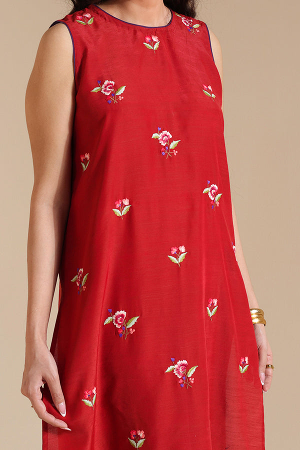 Embroidered Floral Splendor Set