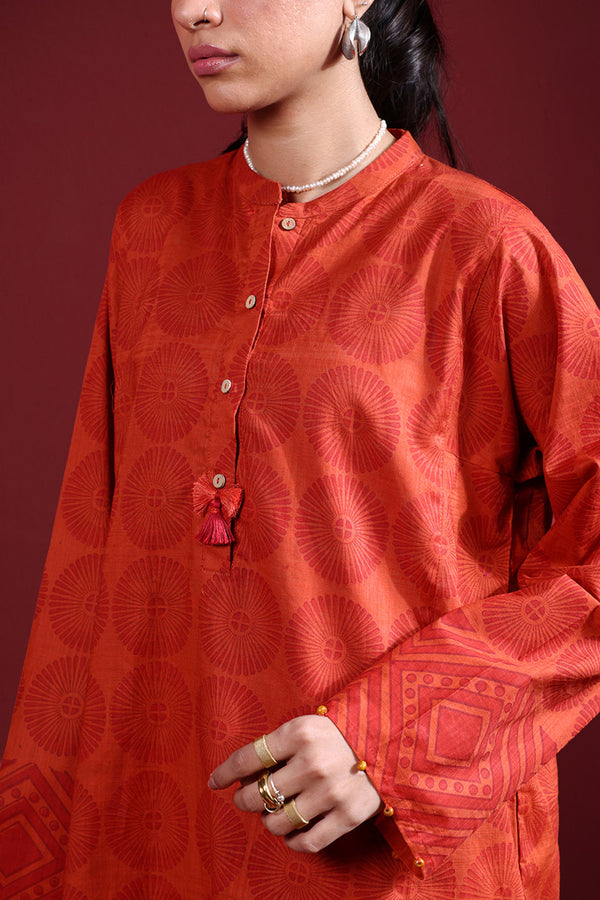 Black-Printed Wooden Set