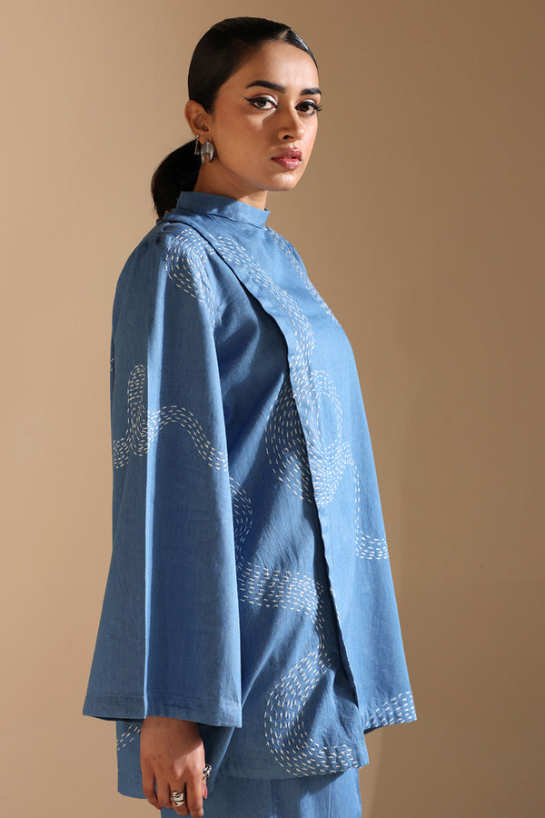 Embroidered Sashiko Co-Ord Set