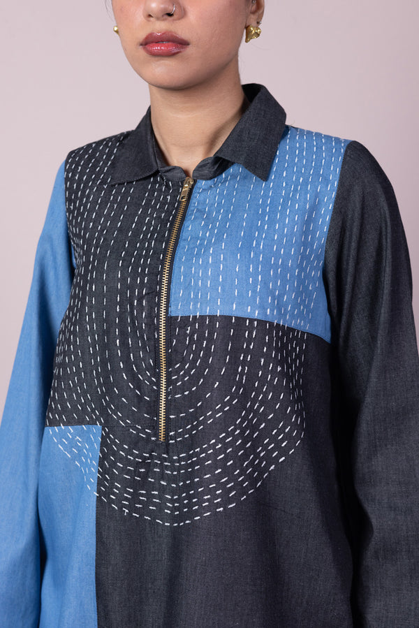 Color-Block Sashiko Set