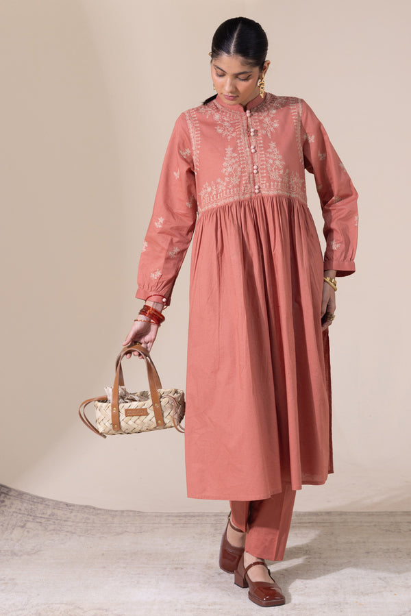 Embroidered Flared Timeless Set