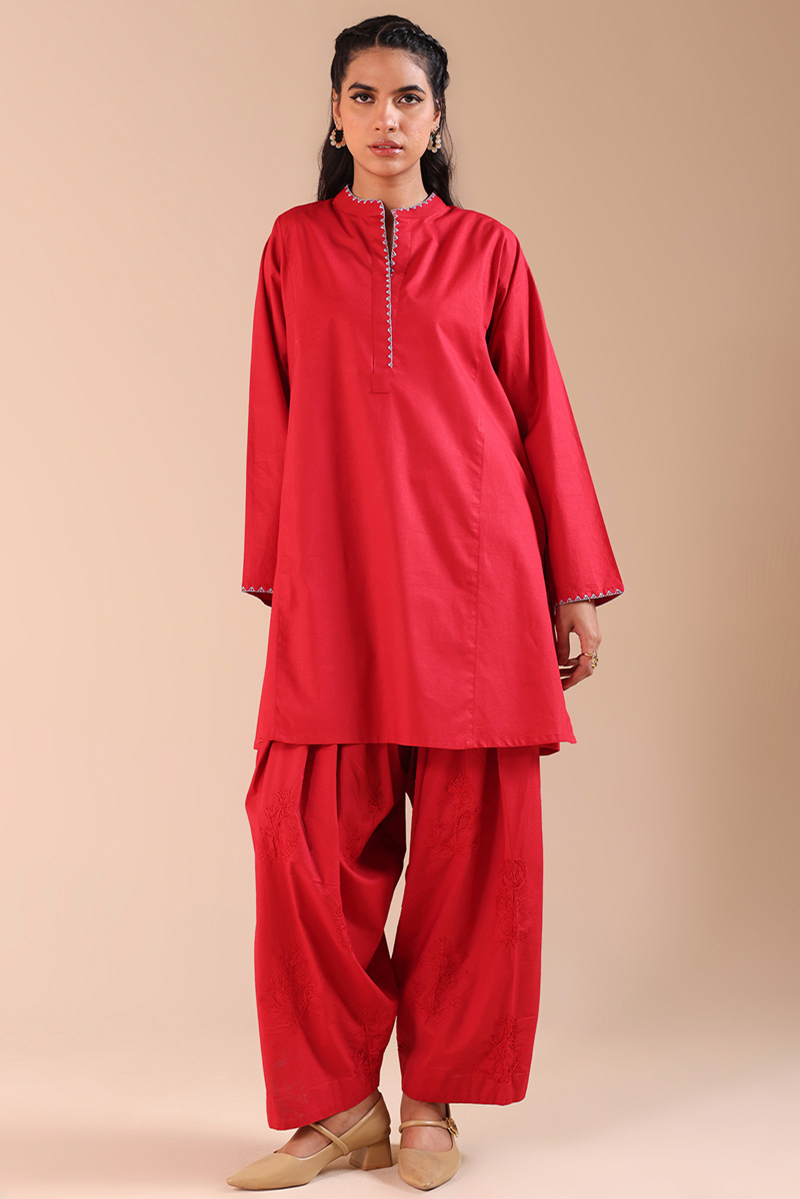 Tonal Embroidered Set