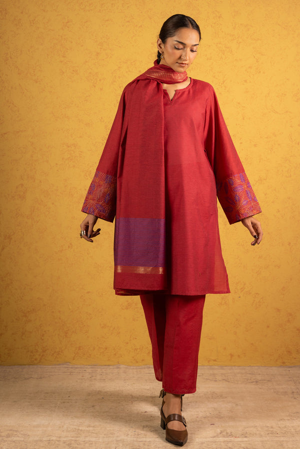 Weave Story Lurex 3-Piece Suit