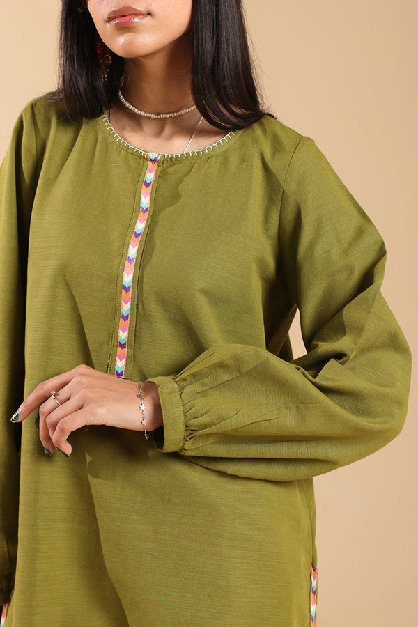 Embroidered Damask Duo-Set