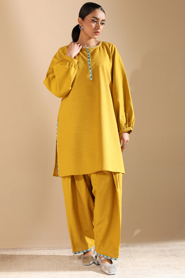 Embroidered Damask Duo-Set