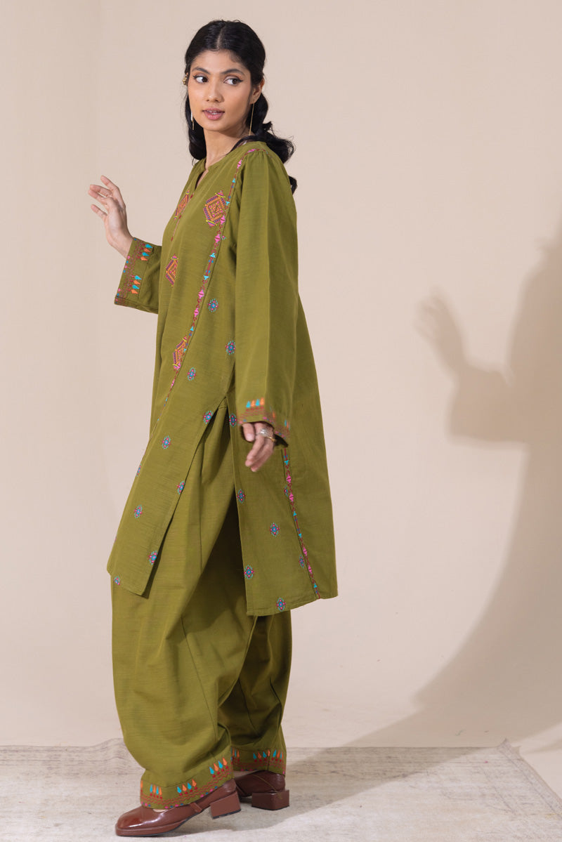 Embroidered Damask Hues Set