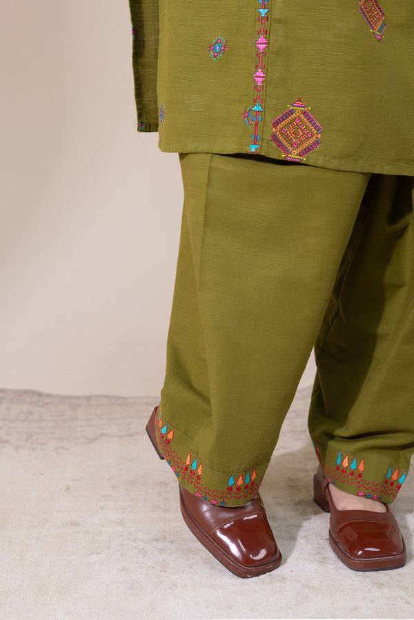 Embroidered Damask Hues Set