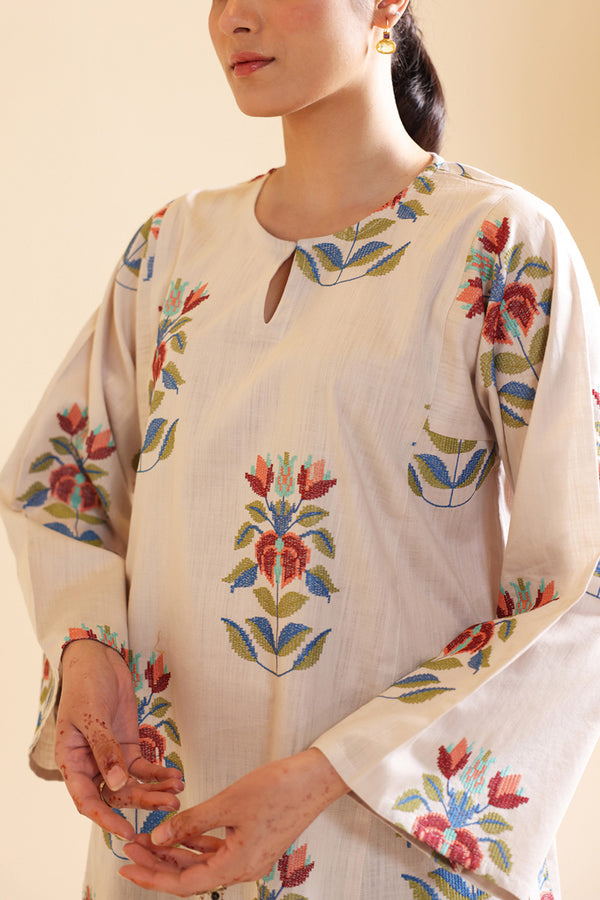 Embroidered Pixel Play Kurta