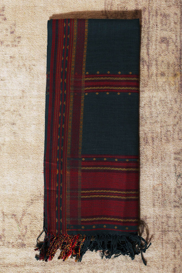 Tribal Stitch Jacquard Shawl