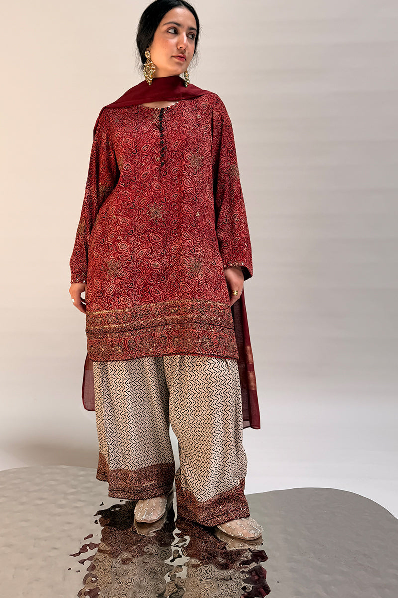 Ajrak Riwayat 3-Piece Ensemble